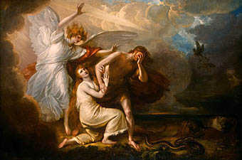 Målning av Benjamin West 1791.